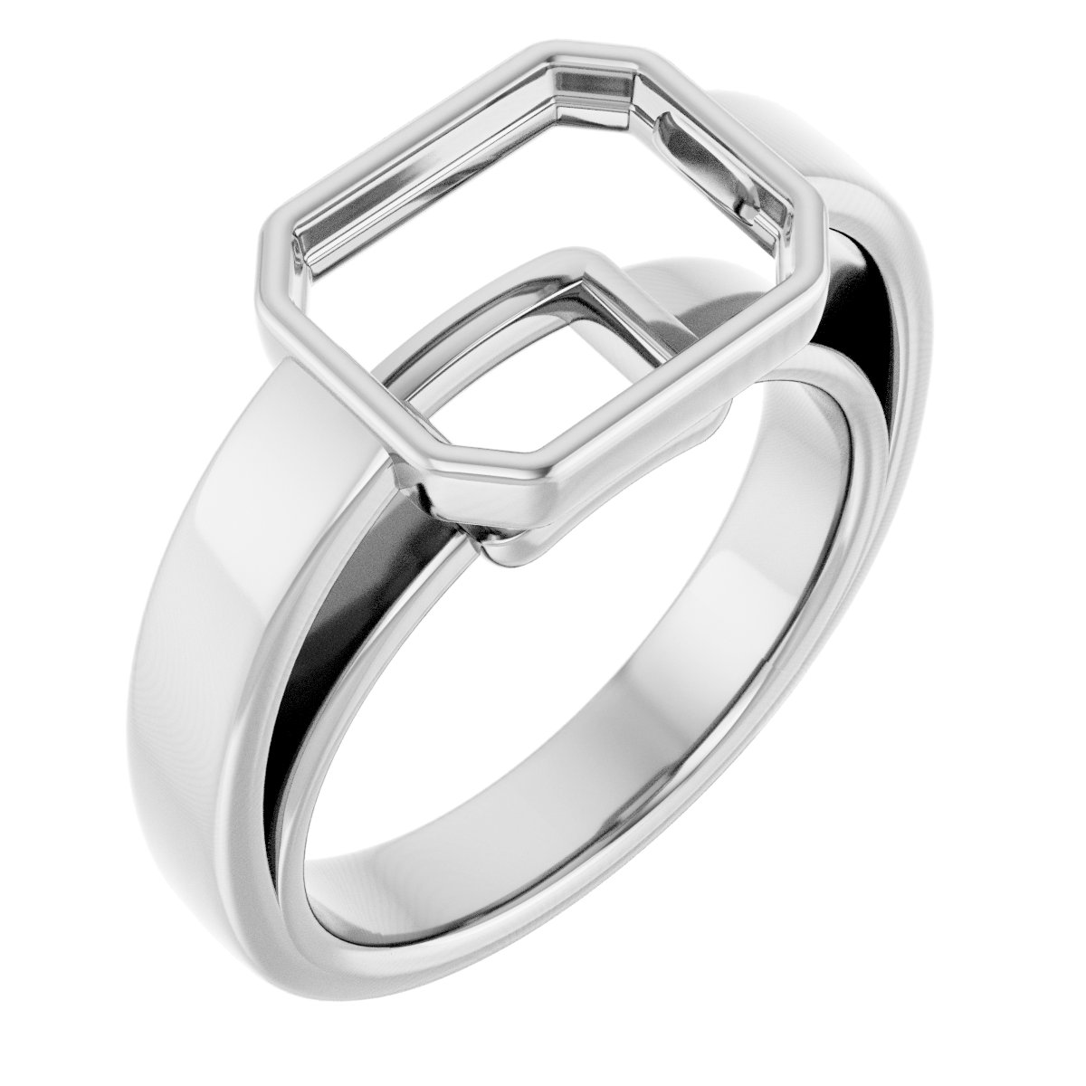 Bezel-Set Solitaire Engagement Ring