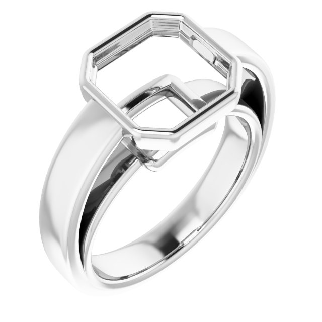 Bezel-Set Solitaire Engagement Ring