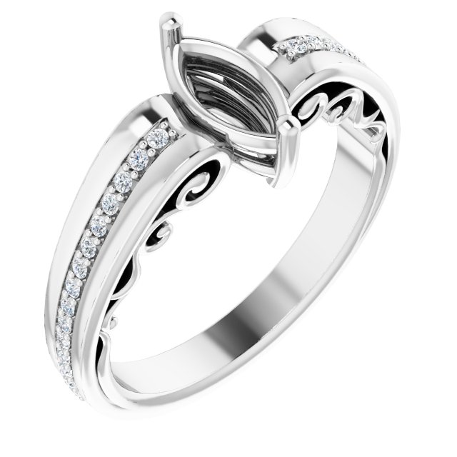 14k White Gold
