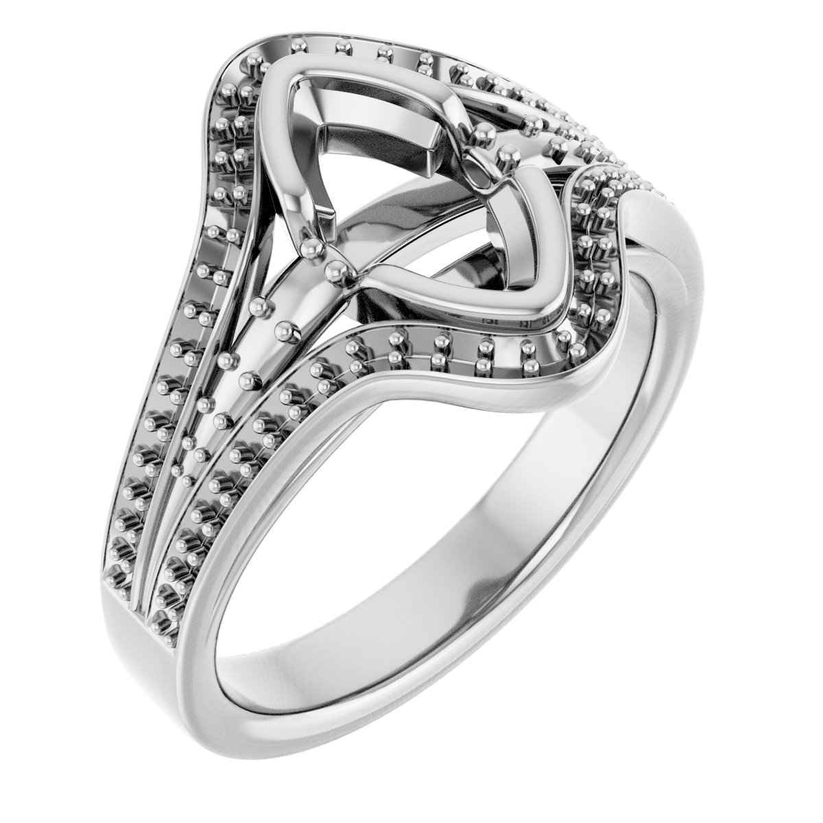 Bezel-Set Accented Engagement Ring