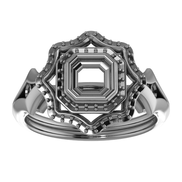 12x6 mm Marquise Engagement Ring Mounting view 3