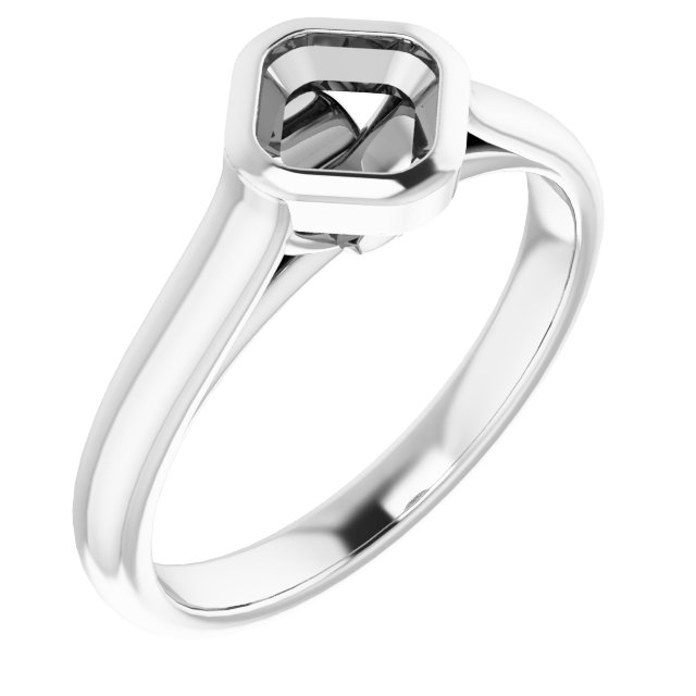 8 mm Round Engagement Ring Mounting