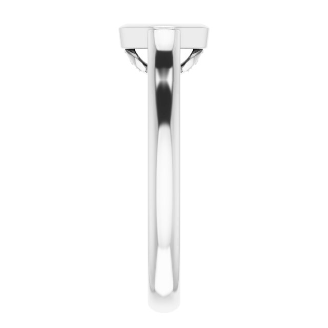8 mm Round Engagement Ring Mounting view 4