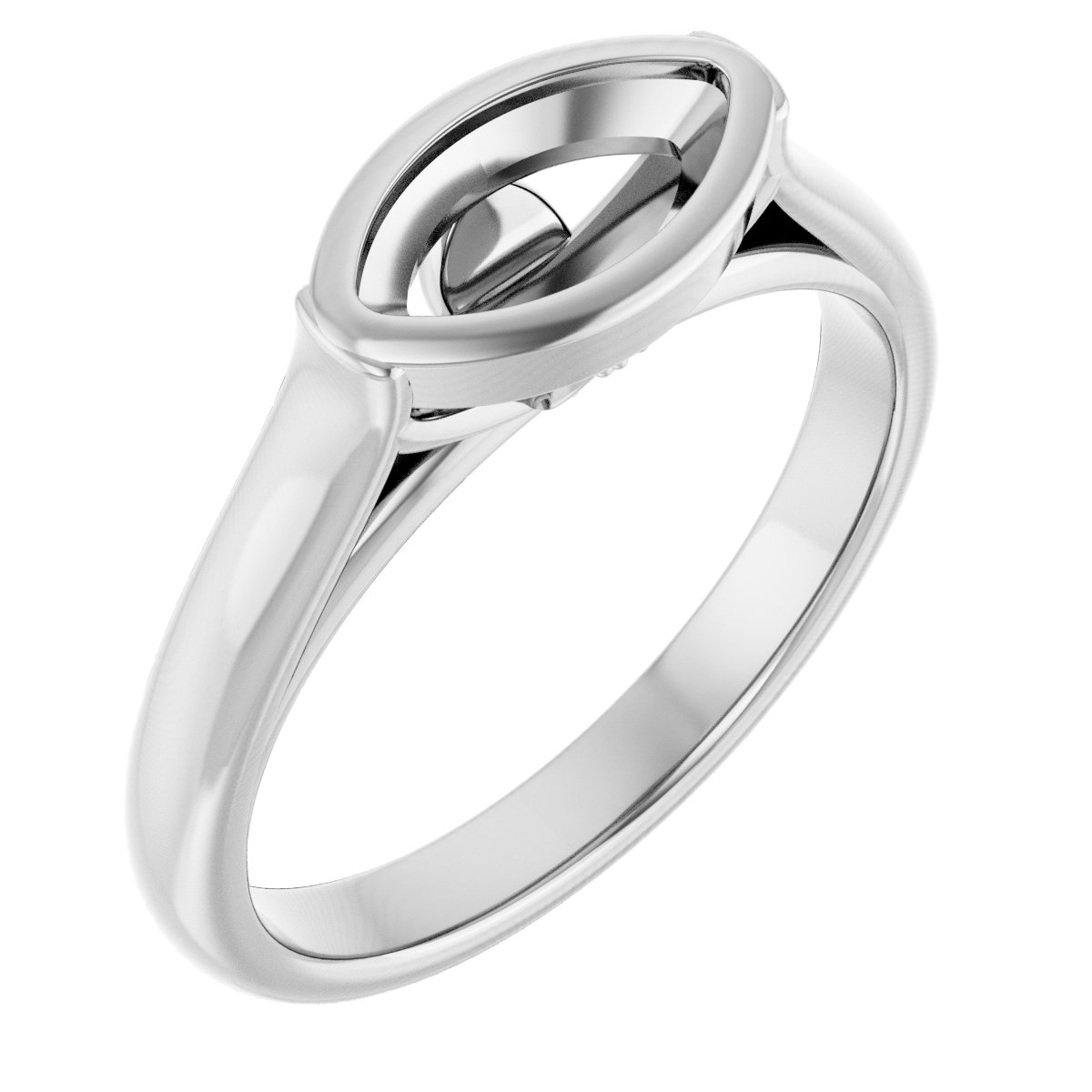 Bezel-Set Solitaire Engagement Ring