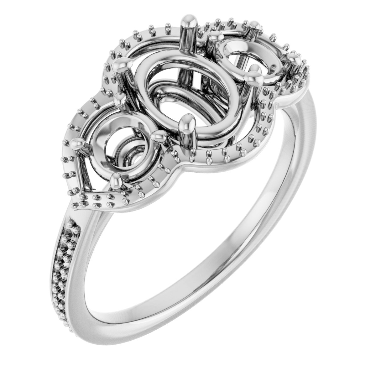 3-stone Pave - $7,036