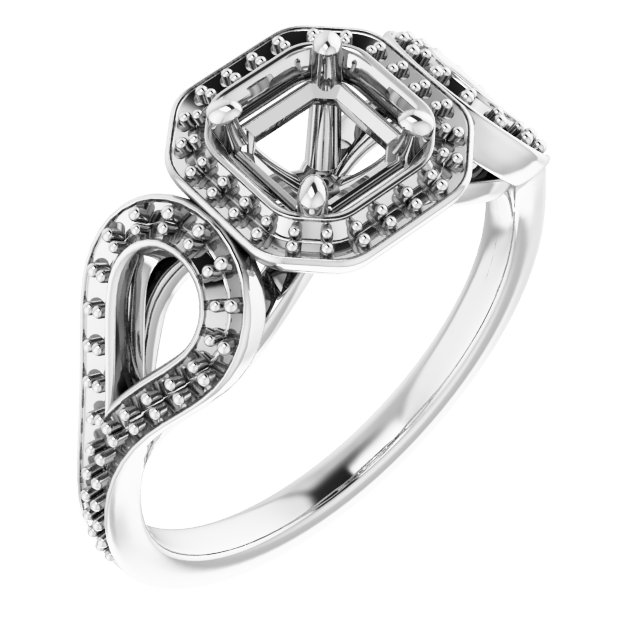 Halo-Style Engagement Ring