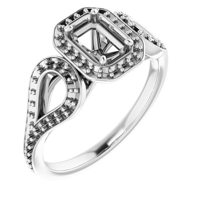 Halo-Style Engagement Ring