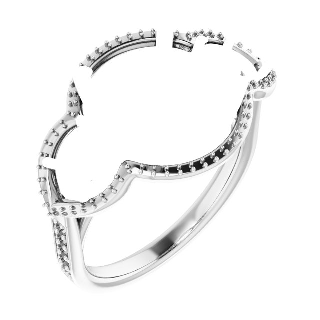 Three-Stone Halo-Style Ring