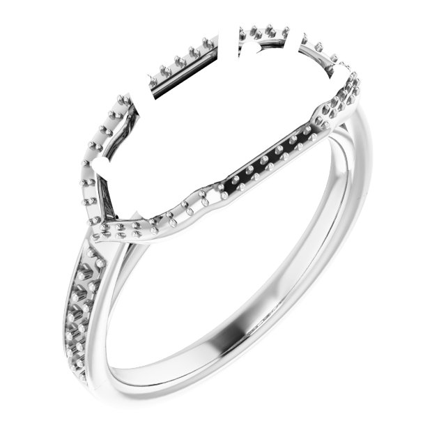 Three-Stone Halo-Style Ring