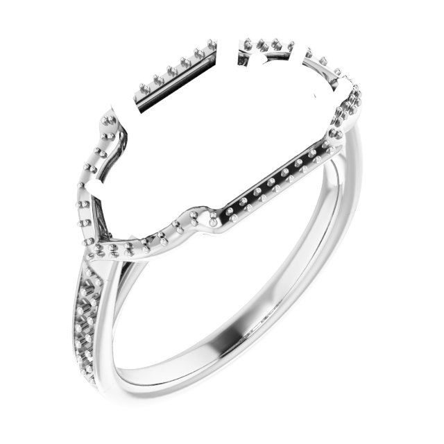 Three-Stone Halo-Style Ring