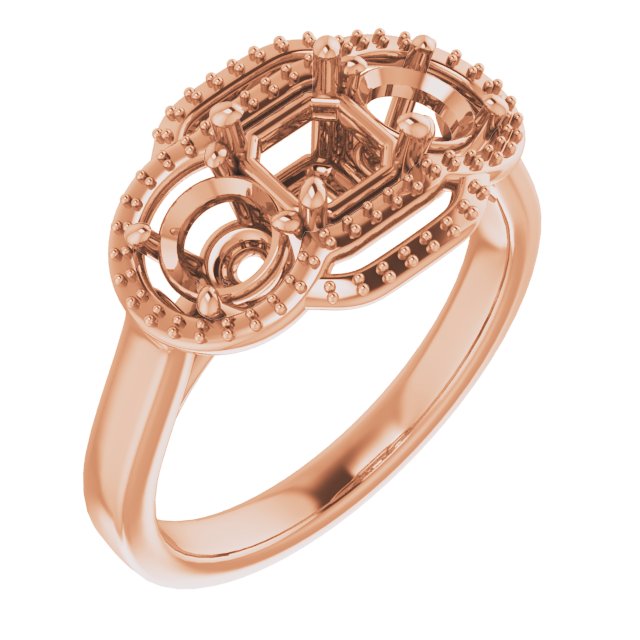 Three-Stone Halo-Style Engagement Ring
