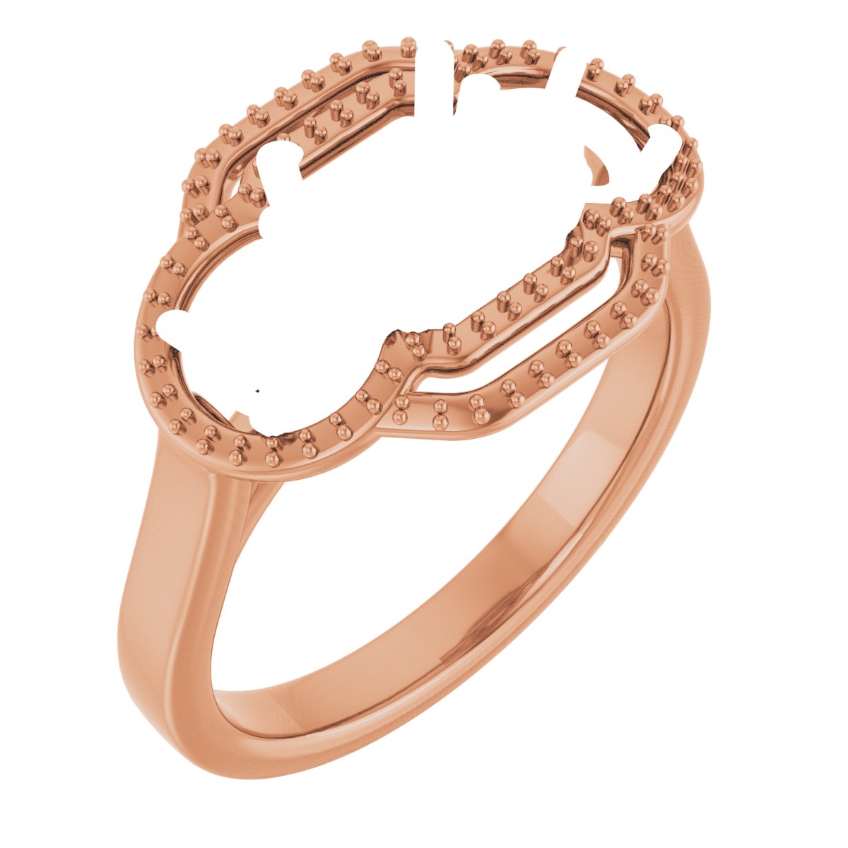 Three-Stone Halo-Style Engagement Ring