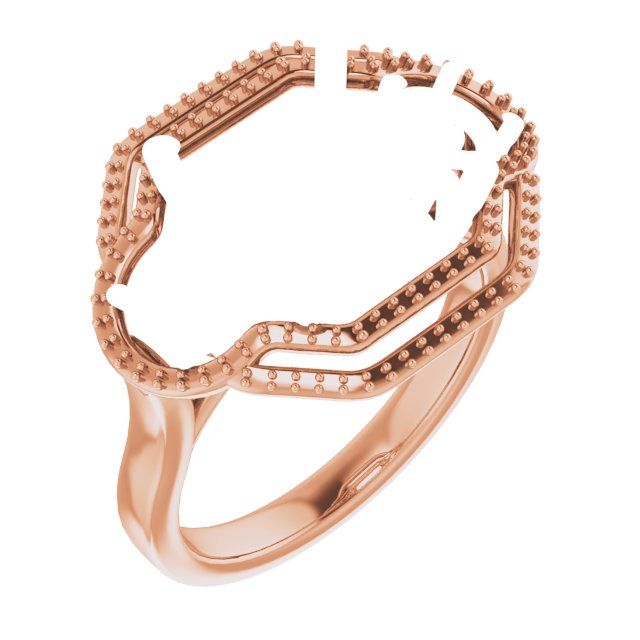 Three-Stone Halo-Style Engagement Ring