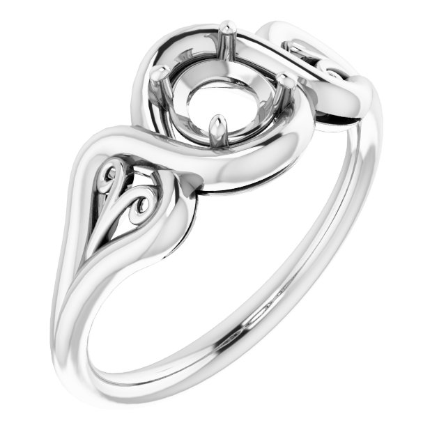 Filigree Solitaire Ring