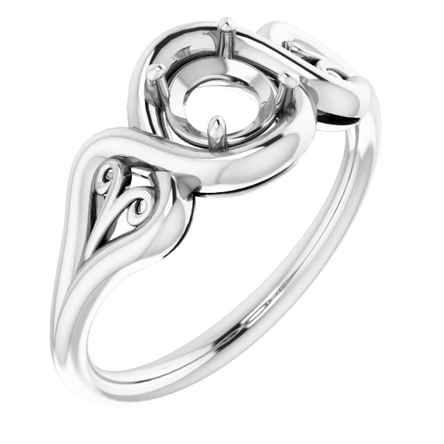Filigree Solitaire Ring