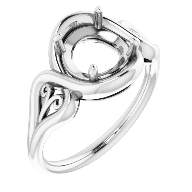 Filigree Solitaire Ring
