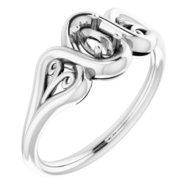 Filigree Solitaire Ring