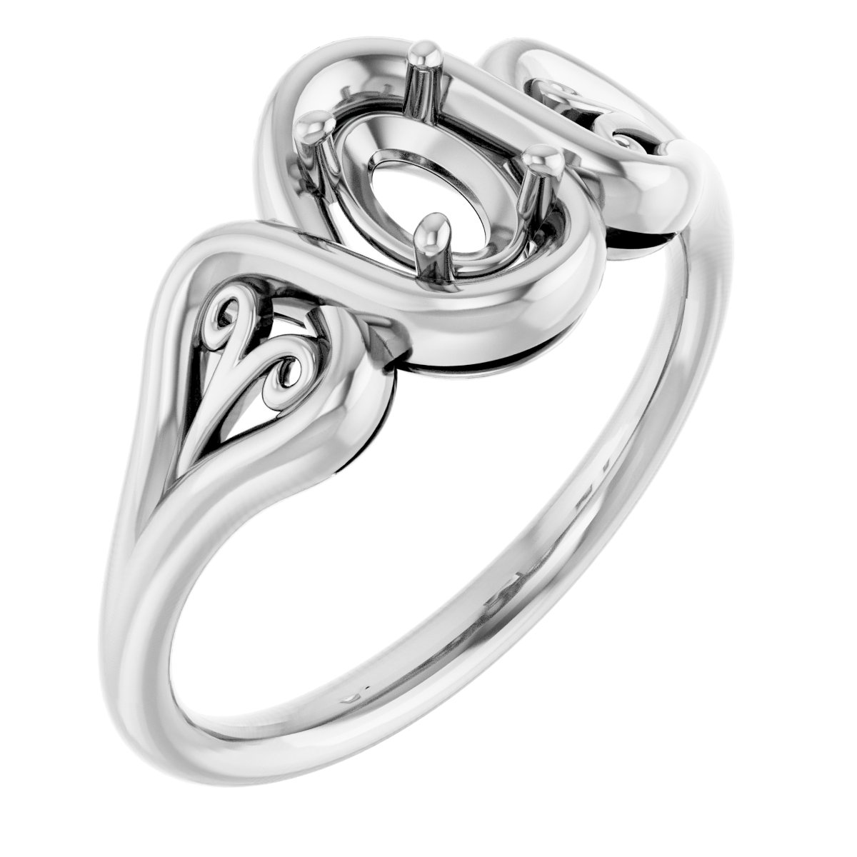 Filigree Solitaire Ring