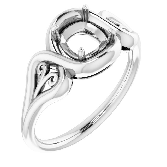 Filigree Solitaire Ring