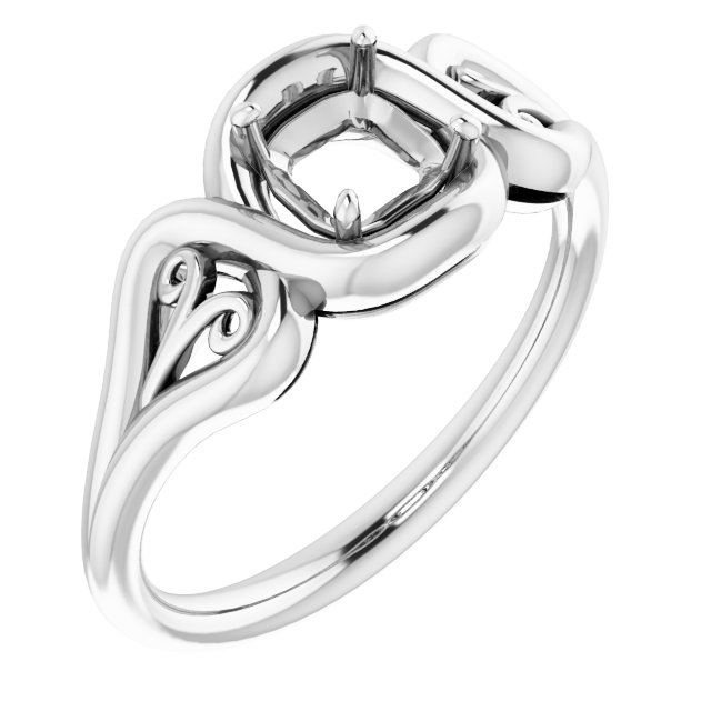 Filigree Solitaire Ring