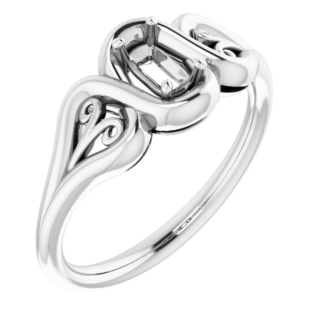 Filigree Solitaire Ring