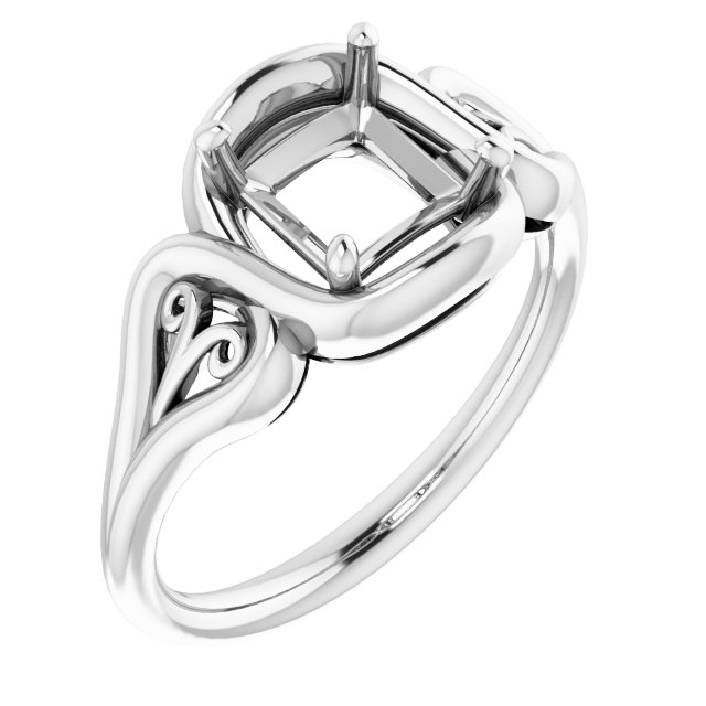 Filigree Solitaire Ring