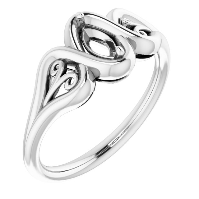 Filigree Solitaire Ring