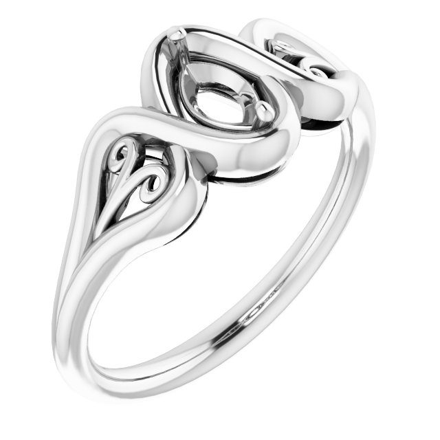 Filigree Solitaire Ring