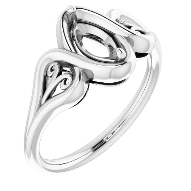 Filigree Solitaire Ring