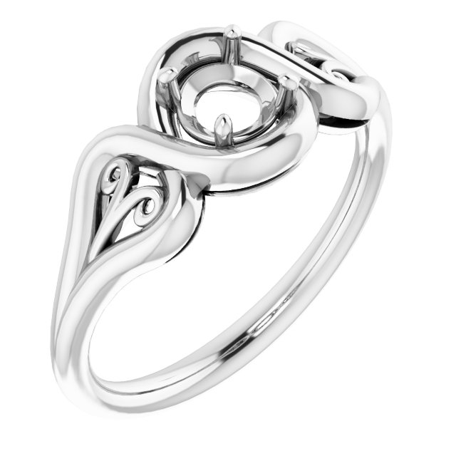 Filigree Solitaire Ring