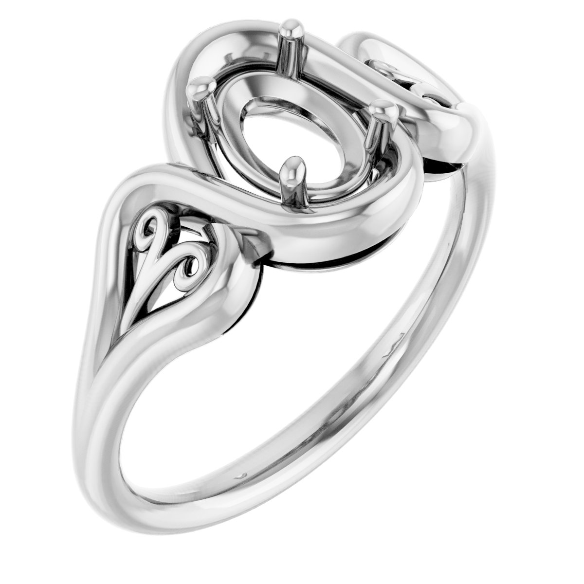 Filigree Solitaire Ring