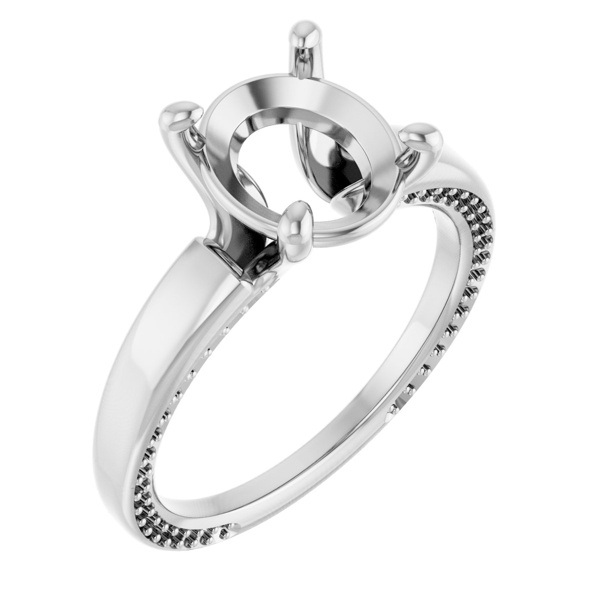 Accented Engagement Ring