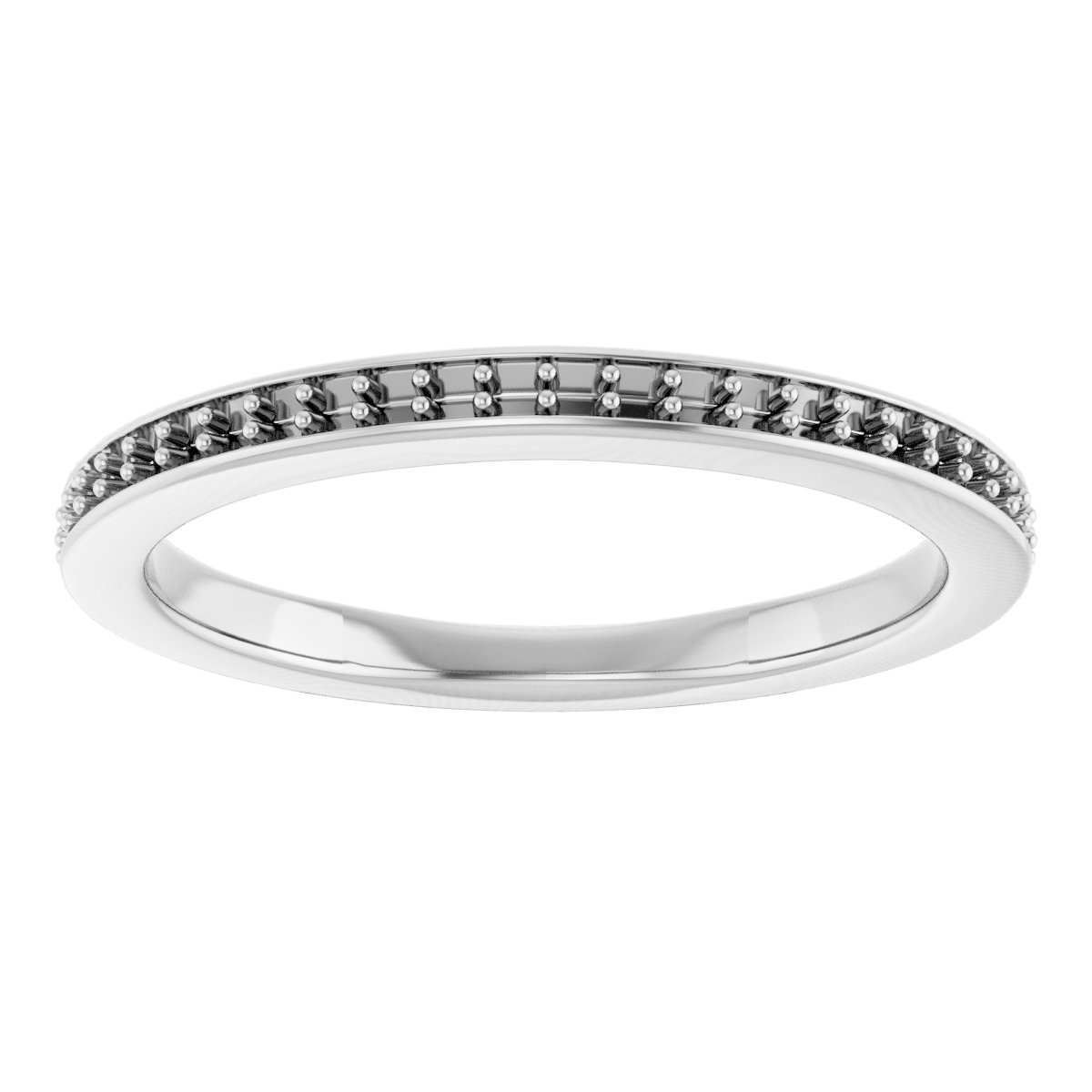Band Mounting for 4 mm Square Ring view 3