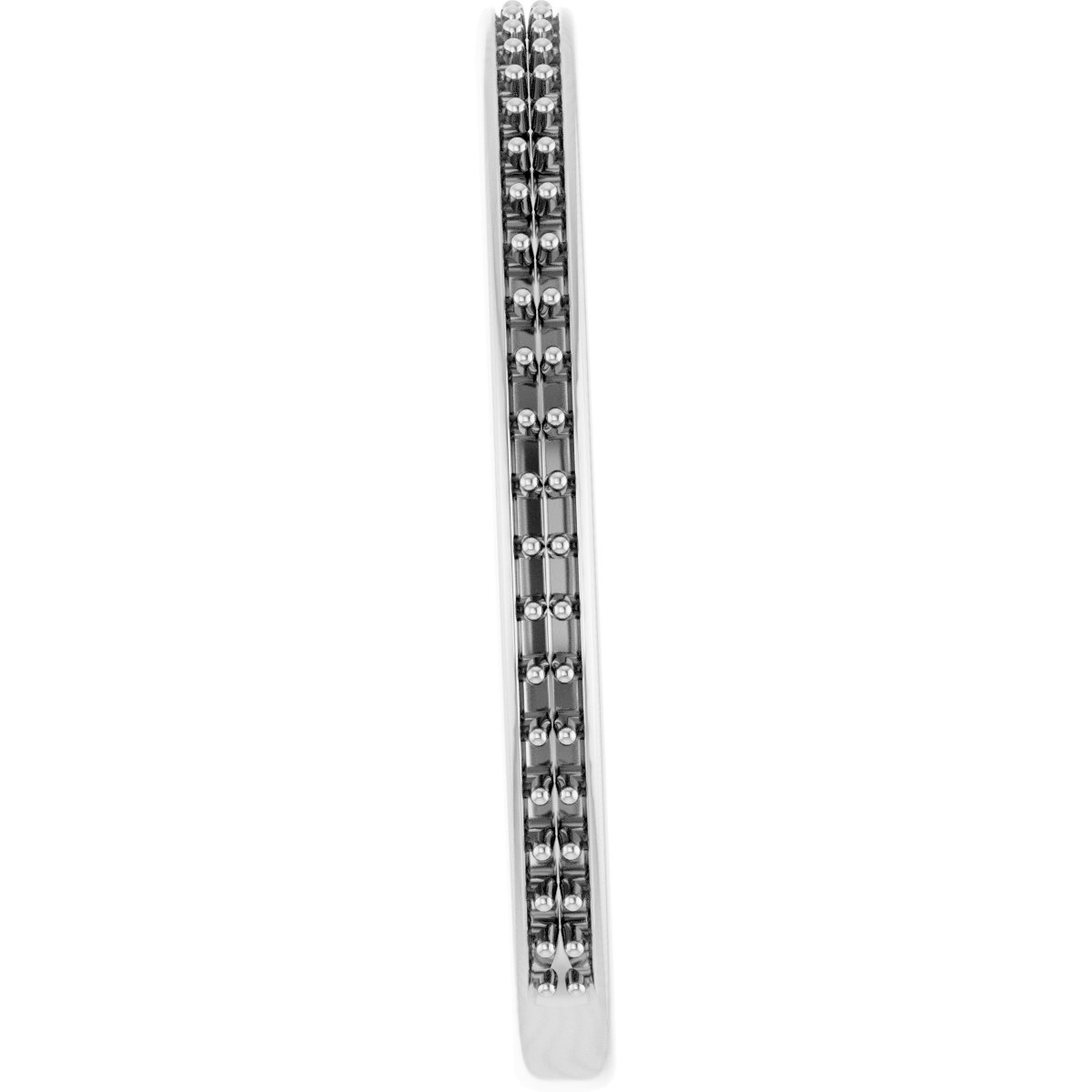 Band Mounting for 4 mm Square Ring view 4