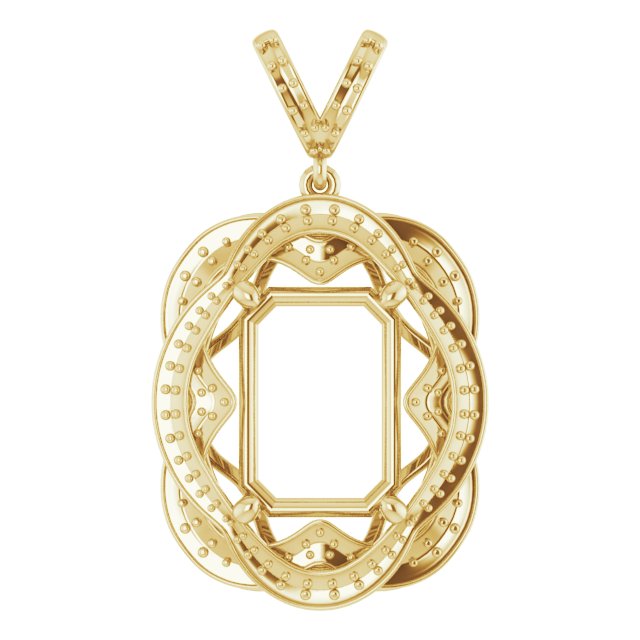 Accented Halo-Style Pendant