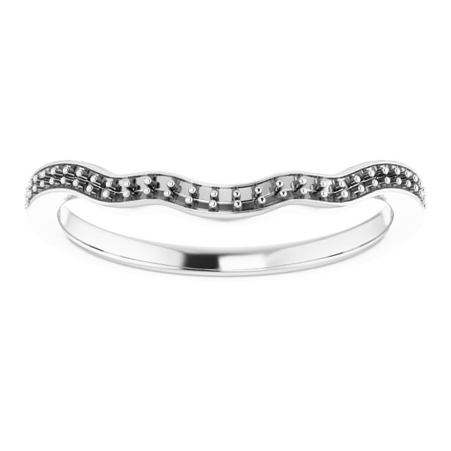 Band Mounting for 7x3.5 mm Marquise Ring view 3