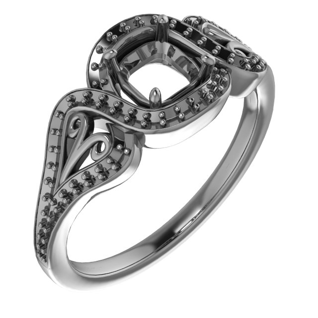 7x3.5 mm Marquise Engagement Ring Mounting