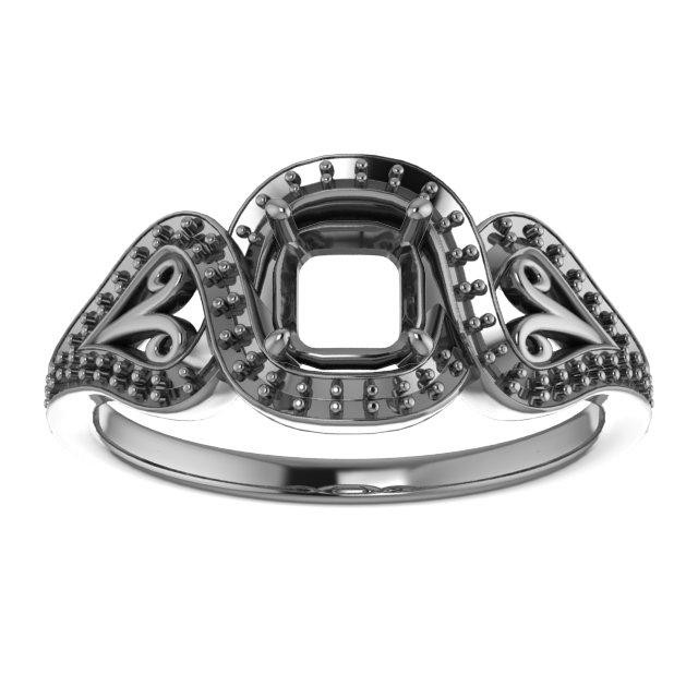 7x3.5 mm Marquise Engagement Ring Mounting view 3