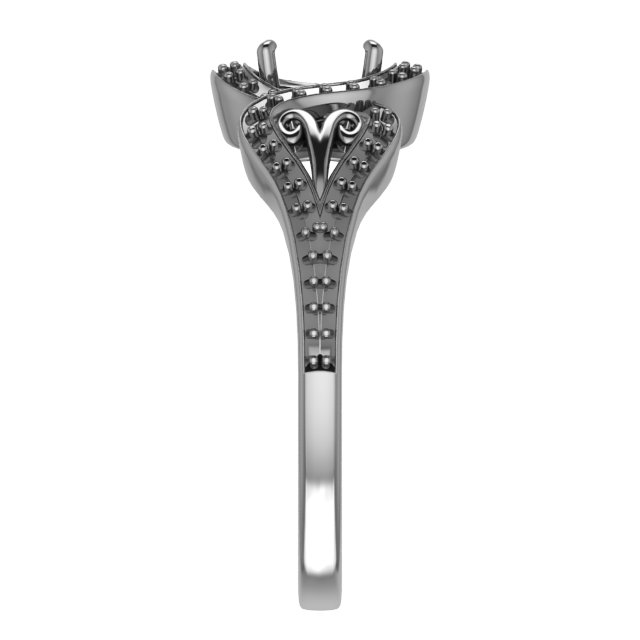 7x3.5 mm Marquise Engagement Ring Mounting view 4