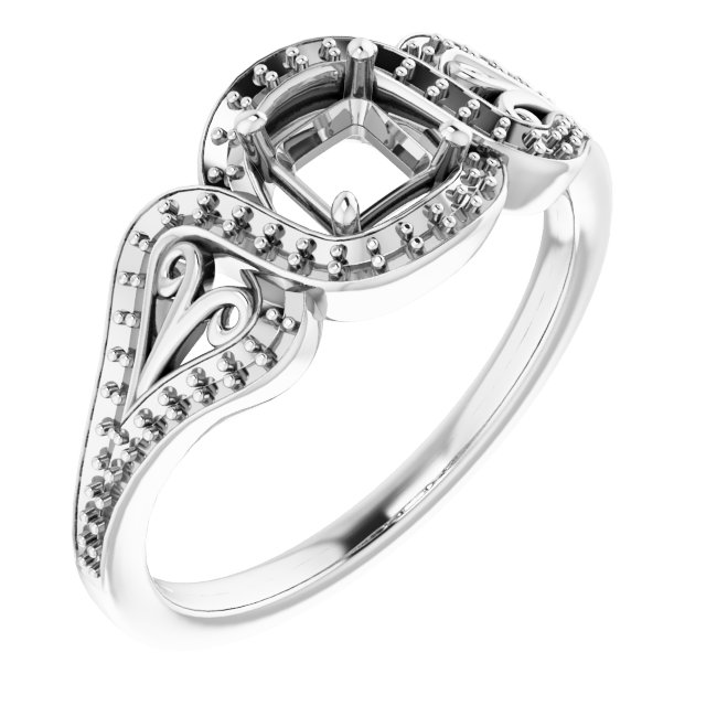 Halo-Style Engagement Ring