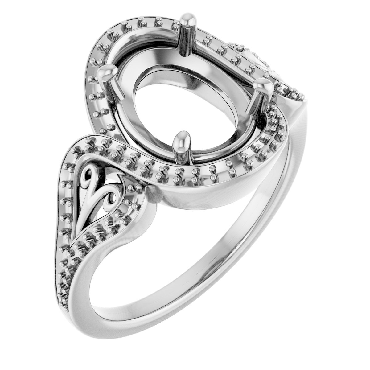 Halo-Style Engagement Ring