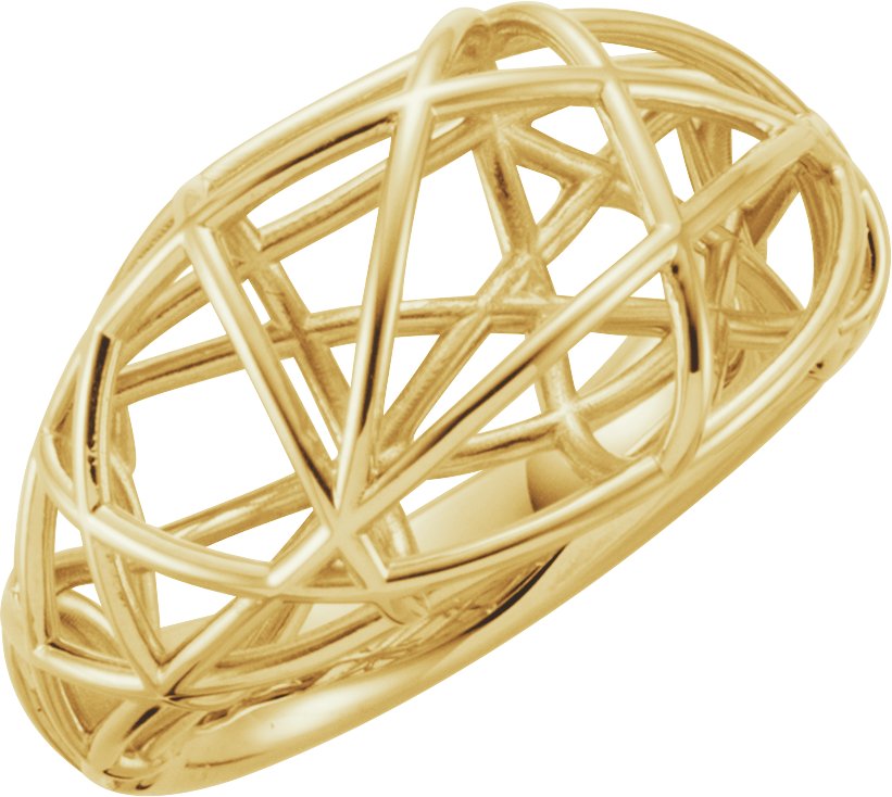 14K Yellow Nest Design Ring