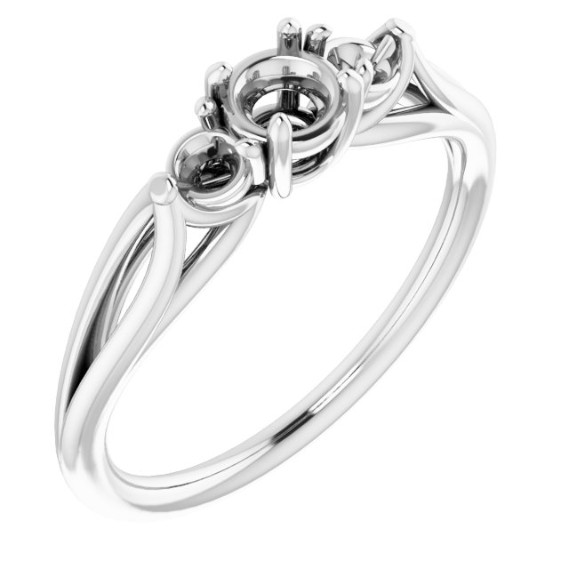 Sculptural Three-Stone Ring