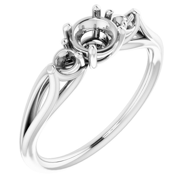 Sculptural Three-Stone Ring