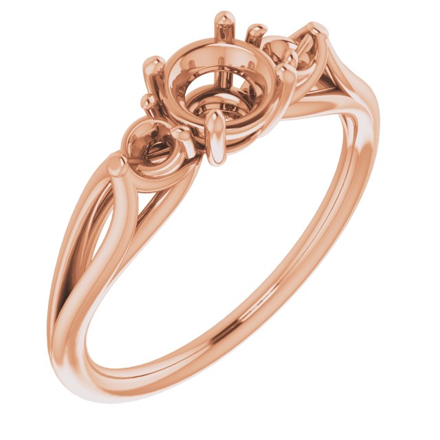 Sculptural Three-Stone Ring
