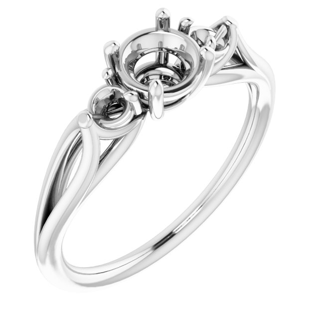 Sculptural Three-Stone Ring
