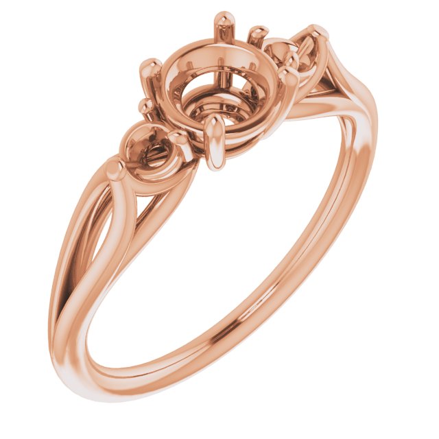 Sculptural Three-Stone Ring