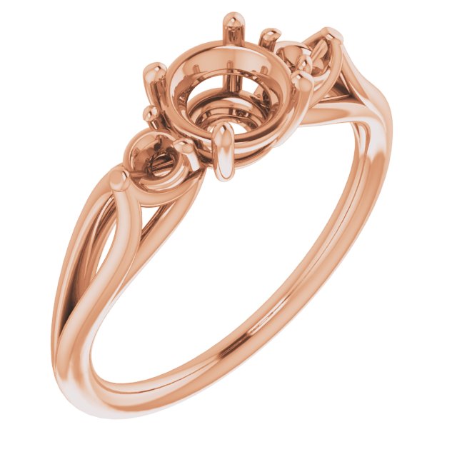 Sculptural Three-Stone Ring