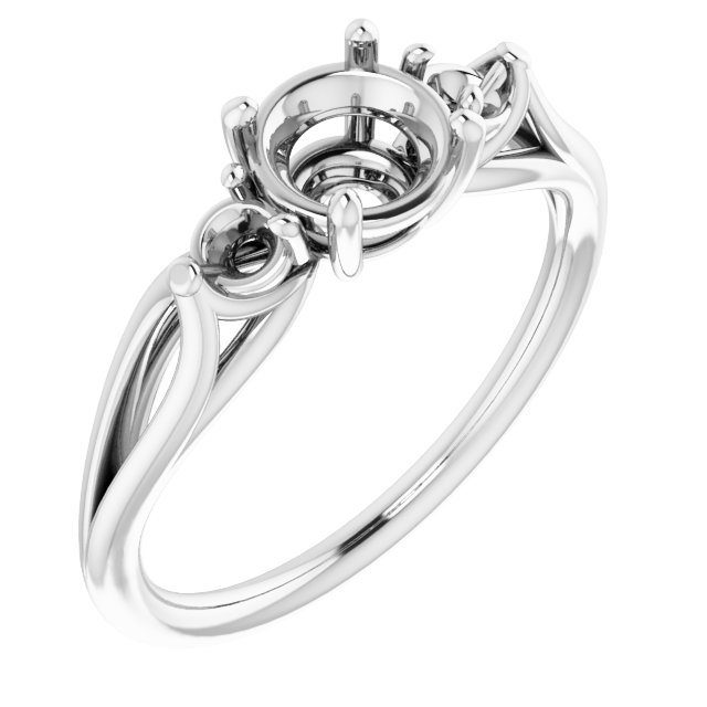 Sculptural Three-Stone Ring