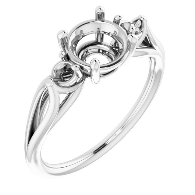 Sculptural Three-Stone Ring